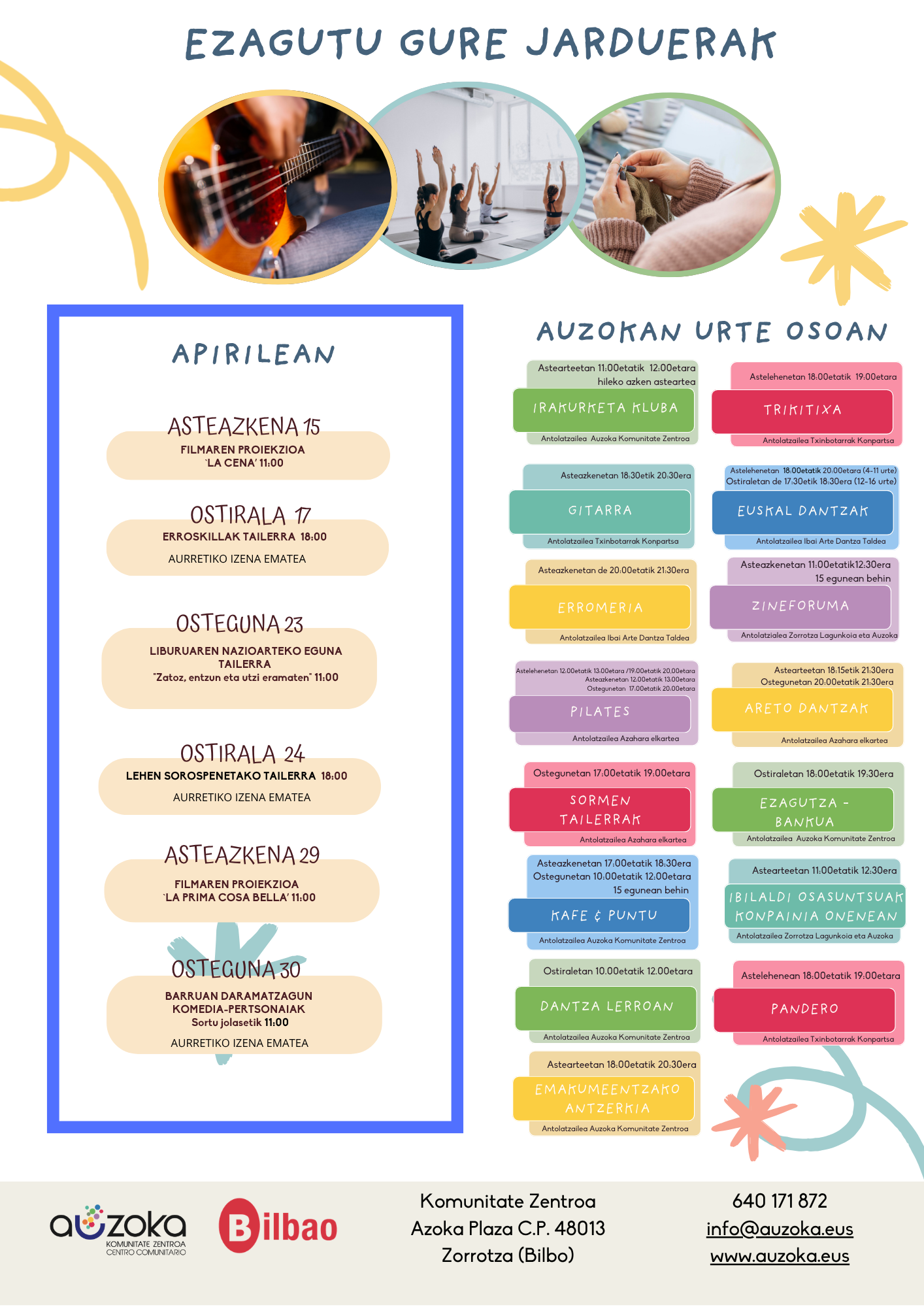 APIRILEKO HILEKO PROGRAMAZIOA