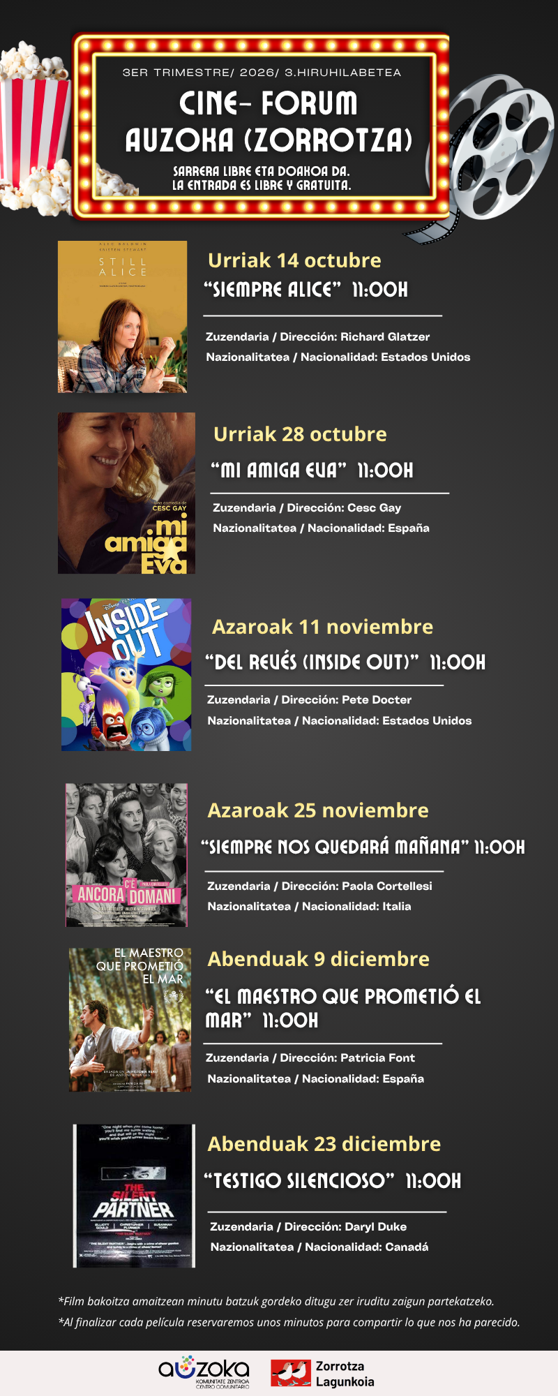 VUELVE EL CINE A AUZOKA
